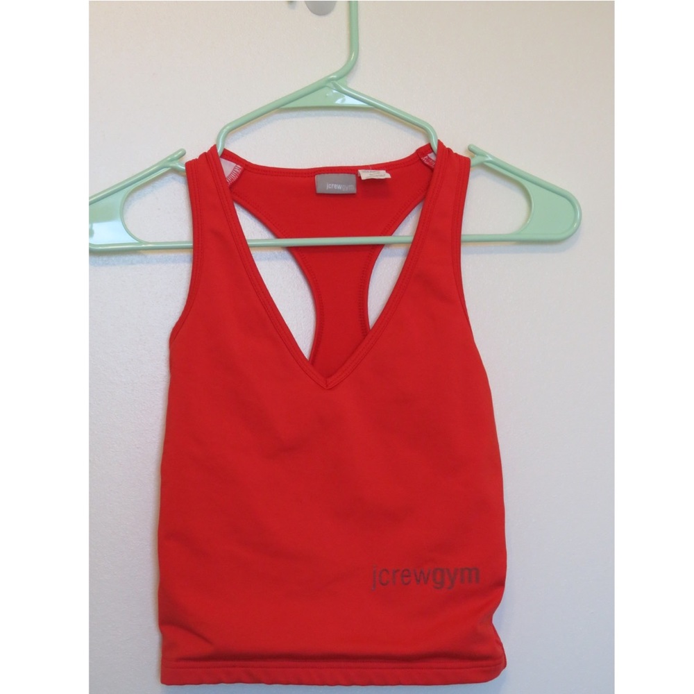 Orange Jcrewgym exercise / jogging tank / top